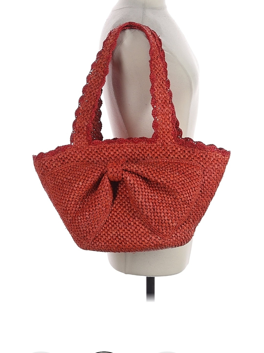 kate spade Rust Woven Bow Tote